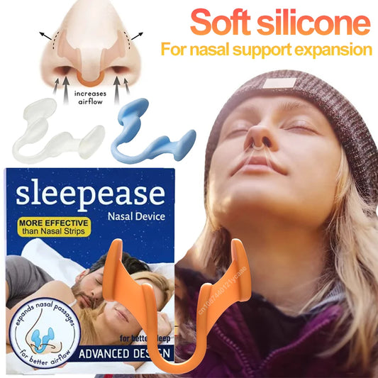 2Pcs/Box Anti Snore Apnea Nose Clip Anti-Snoring Breathe Aid Stop Snore Device Sleeping Aid Equipment Stop Snoring Sleep Aid